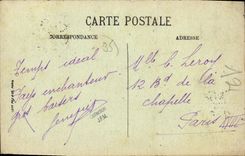 CPA Cancale Le Calvaire de la Houle Cafe de France