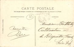 POSTAL Cancale de la VENDIMIA la clasificacion de la TAPA de la ostreicultura de las ostras