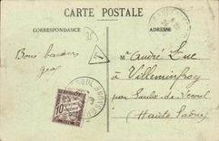 POSTAL de la VENDIMIA la roca de Cancale