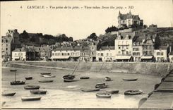 CPA Cancale Vue prise de la jetee 