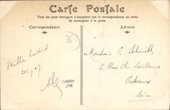 Recogida de Cancale de la POSTAL de la VENDIMIA de ostras en una ostreicultura del parque