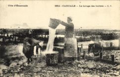 CPA Cancale Le lavage des huitres Ostreiculture TOP