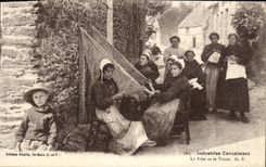 CPA Industries Cancalaises Le Filet et le Tricot