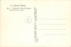 POSTAL MODERNA Cancale el embarcadero y el puerto