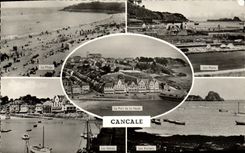 MODERN CARD Cancale the beach hotels parks the rocks Ostreiculture