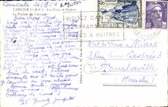 MODERN CARD Cancale the Oyster beds the Rock of Cancale Ostreiculture