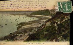 VINTAGE POSTCARD Cancale the Strike of Hoc