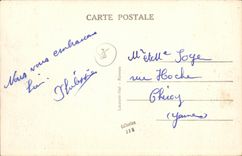 VINTAGE POSTCARD Cancale the Oyster beds and Roch de Cancale Ostreiculture