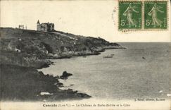 VINTAGE POSTCARD Cancale the Castle of Brulee Barb and the Dimension