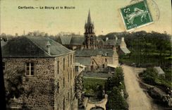 CPA Carfantin Le Bourg et le Moulin carte toilee 