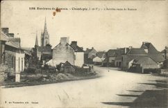 CPA Environs de Rennes Chantepie L Arrivee route de Rennes 