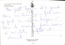 MODERN CARD La Chapelle Holy Melaine the Place of L Church