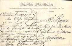 VINTAGE POSTCARD Chateaubourg Places and street of the Station