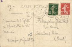 VINTAGE POSTCARD Chatillon In Vendelais L Interior Of L Church