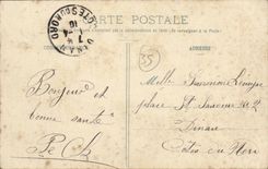 VINTAGE POSTCARD Chatillon In Vendelais the Borough And Careers Seen from Of the Road Of