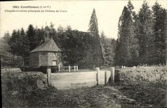CPA Comblessac Chapelle En Entree Principale Du Chateau De Craon
