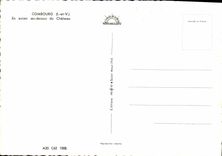 MODERN CARD Combourg In the Plane With the top of the Castle