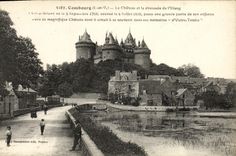 VINTAGE POSTCARD Combourg the Castle and the Roadway of L Pond
