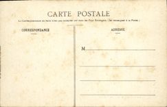 VINTAGE POSTCARD Combourg the Castle Coach Horse