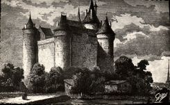 MODERN CARD Combourg Castle of almost Malo Saint