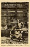 CPA Combourg Chateau Interieur de la bibilotheque Livres Chateaubriand Mme de Recamier