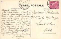 VINTAGE POSTCARD Combourg and the quiet lake