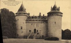 VINTAGE POSTCARD Combourg Frontage of the Castle