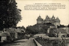VINTAGE POSTCARD Combourg the Feudal Castle