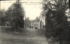 VINTAGE POSTCARD Combourg the Castle of the Large Valley M the Count of Glazing bar