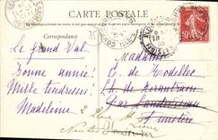 VINTAGE POSTCARD Combourg the Castle of the Large Valley M the Count of Glazing bar