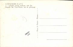 Los cuerpos Nuds L camara acorazada moderna de la POSTAL de la VENDIMIA de la costa este de la iglesia romantica de los tres casan la meta del peregrinaje