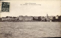 Juego visto Dinard de la playa de la POSTAL D de la VENDIMIA