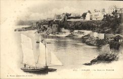 POSTAL De Dinard de la VENDIMIA la bahia del barco de Prioress