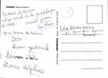 POSTAL MODERNA Dinard eclipsa el sol