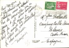 POSTAL MODERNA Dinard la playa de la piscina de Prioress San