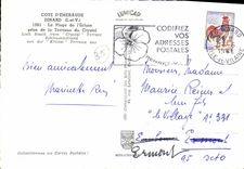 POSTAL MODERNA Dinard la playa de L traba la terraza tomada del gancho