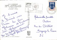 POSTAL MODERNA St Enogat de Dinard la playa de Enogat Saint