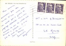 POSTAL MODERNA Dinard visto hacia Servan Saint