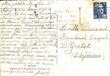 POSTAL MODERNA Dinard una esquina de la caminata del claro de luna