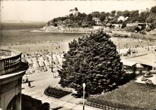 POSTAL MODERNA Dinard una esquina de la playa y el punto del habitante Saint de Malo