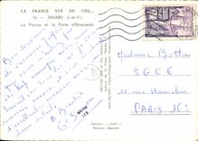 POSTAL MODERNA Dinard la piscina y la esmeralda de la puerta D