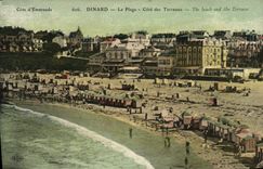 POSTAL MODERNA Dinard la playa dimensiona terrazas