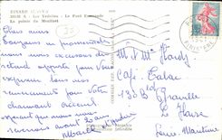 POSTAL MODERNA motoras de alta velocidad verdes de Dinard la esmeralda del puente D el punto del torno