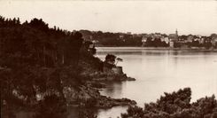 POSTAL MODERNA Dinard el vizconde visto hacia Dinard