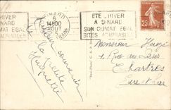 POSTAL MODERNA Dinard la piscina y la playa de L cerraduras