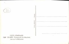 POSTAL MODERNA caminata de Dinard del torno visto en el habitante Saint de Malo