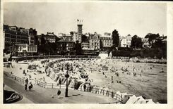POSTAL MODERNA Dinard una esquina del hotel real de la playa y del hotel del gancho