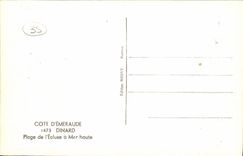 POSTAL MODERNA el Plage de Dinard de L cerraduras tiene alto Mer