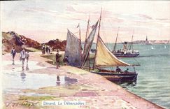 CPA Dinard Le debarcadere Bateaux