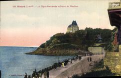 CPA Dinard La digue promenade et pointe du Moulinet 